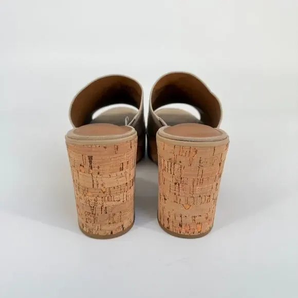 Universal Thread Sandals Cork Lug Platform Block Heel Size 9 Y2K Retro Boho 90s - Picture 7 of 11